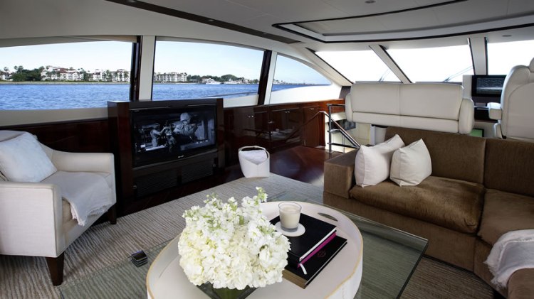 lazzara yacht interior miami rent a boat